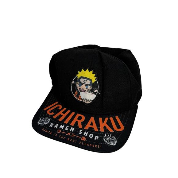 ICHIRAKU RAMEN SHOP SNAPBACK HAT Black Anime Naruto Shippuden ADULT men/women - Picture 1 of 6